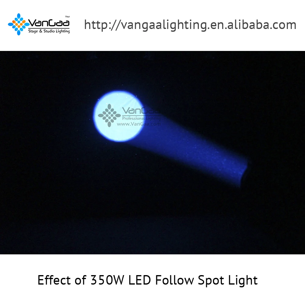 Popular 350w Led Dmx Light Stage Event Audience Spotlight Automatic Follow Spot