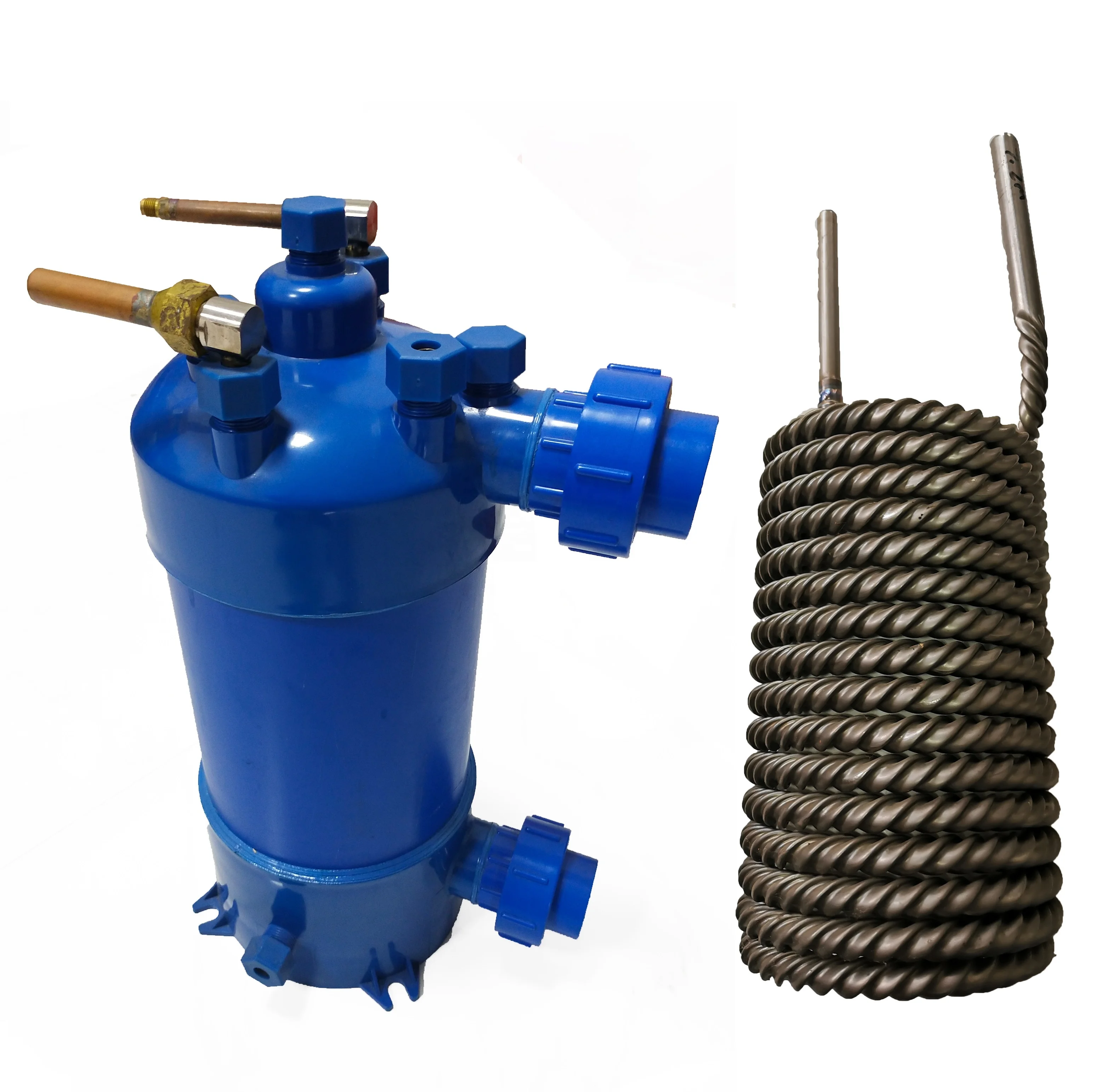 Titanium Heat Exchanger for Swimming Pool Heat Pump With PVC Shell