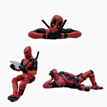 3D Cool Cartoon Dead pool Action Figure Kids Toys Anime Dolls Accessories Promotional Gift Car Action Figure Wholesale Custom