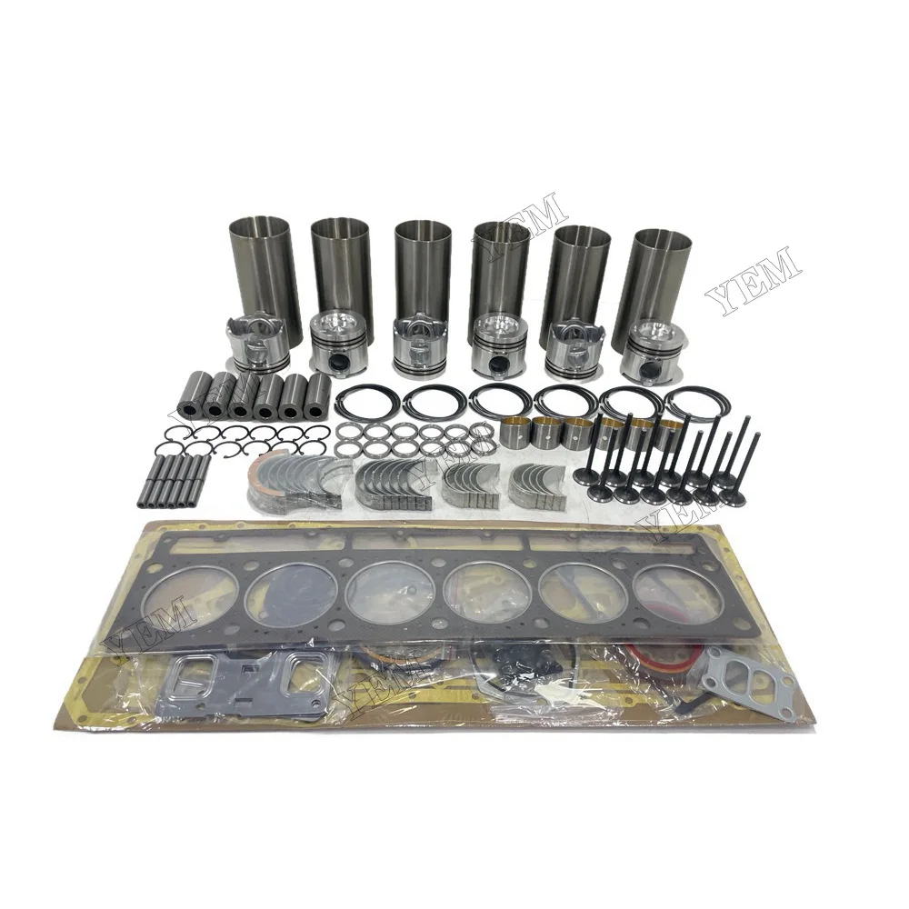 Rebuild Overhaul Repair Kit With Valves Engine Bearings Cylinder Liner Piston Rings Gasket Kit for Caterpillar 3116 Engine Parts