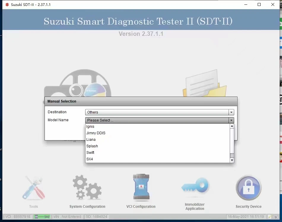 2024.03 Suzuki SDT-II SDT 2 Diagnostic Tool Kit Suzuki Smart Diagnostic Tester-2 MTS 6516 Support Both Suzuki Cars and Trucks