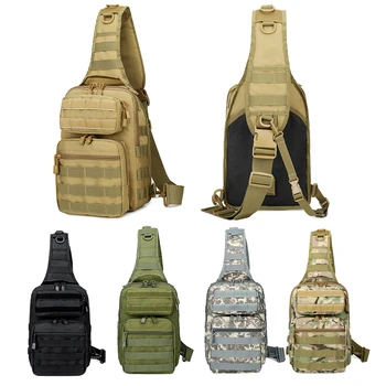 Outdoor Tactical Shoulder Backpack Sports Camouflage Cross Shoulder Bag Hiking Backpack Men'S Shoulder Bag