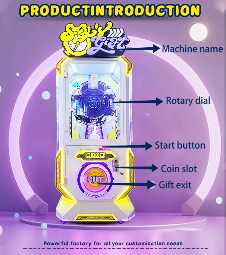 Funpark New Arrivals Ferris Wheel Arcade Claw Machine English Coin Operated Metal Gift Game Toy Vending Amusement Park supplier