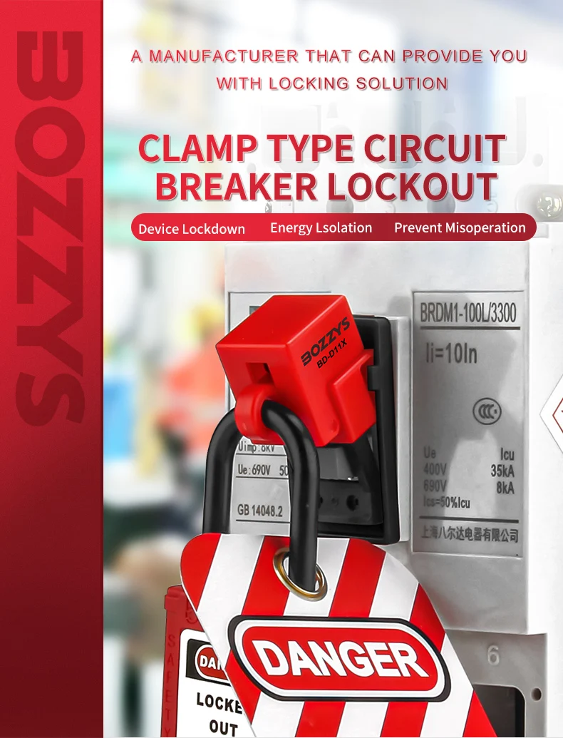 Single-pole Circuit Breaker Lockout Tagout Device For Electrical Safety ...
