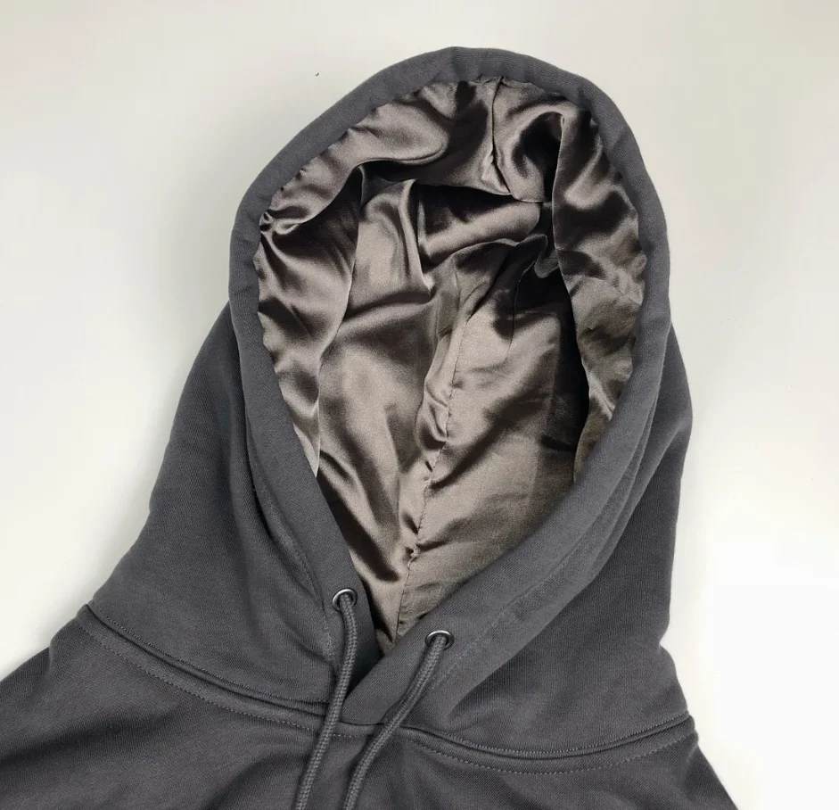 Hoodie with silk lined hood Clearance
