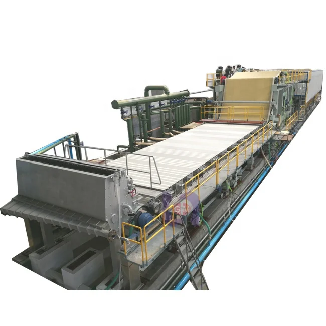 fourdrinier type 30 ton/day waste paper, virgin pulp recycling printing, copy paper making machine