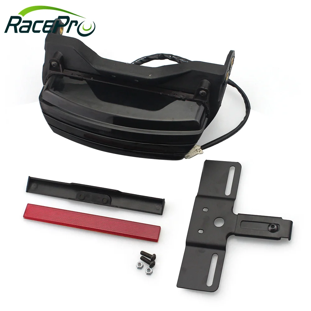 Задний светодиодный фонарь для номерного знака, стоп-сигнал для мотоцикла, тройной задний фонарь с кронштейном для Harley Softail 2006-2020