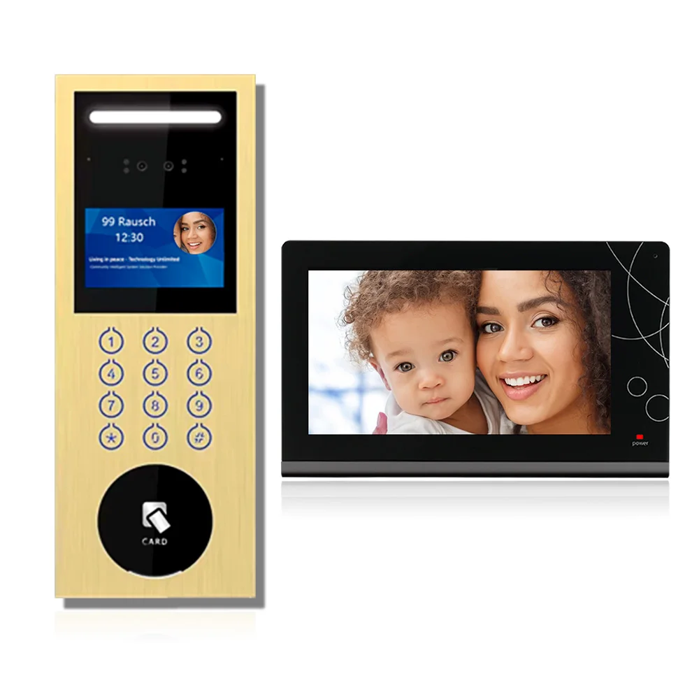 Video Intercom System with Face Recognition for Multi-apartments
