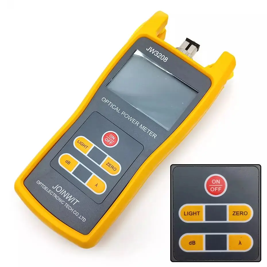 Jw3208 Handheld Ftth Tool 50+26dbm Fiber Optic Opm Optical Power