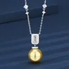 Golden Balls pendant with chain