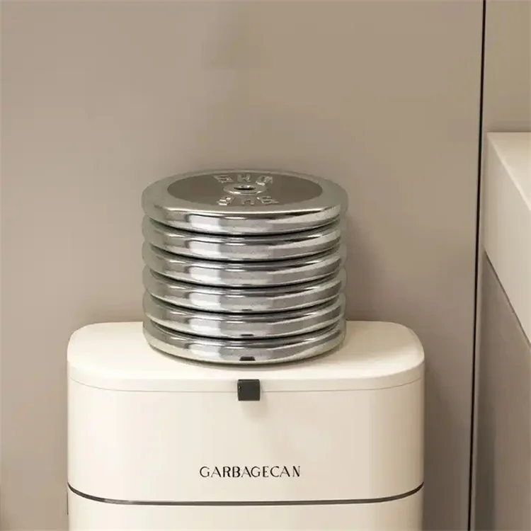 Big Storage Bucket White Kitchen Container Case Cabinet Cesta De Lixo Com Tampa