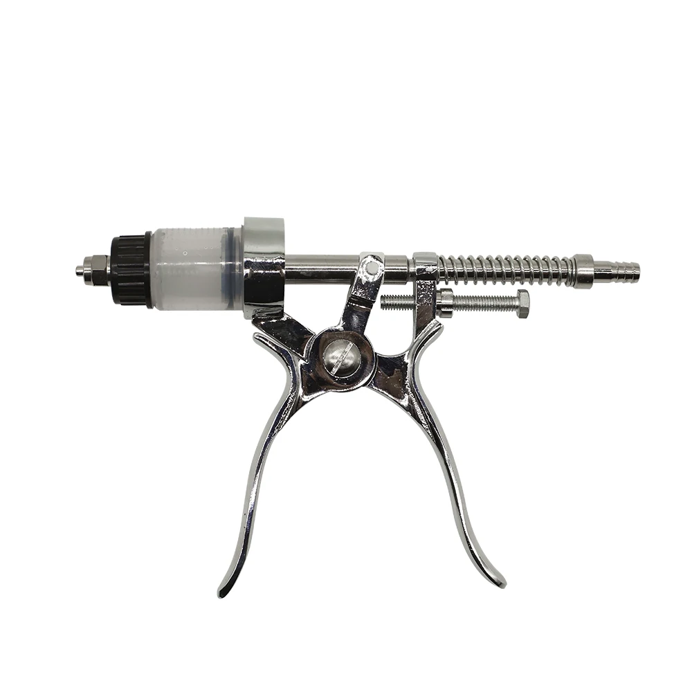 CETTIA KD161 Adjustable Dose Veterinary Continuous Metal Pistol Syringes 10 ml