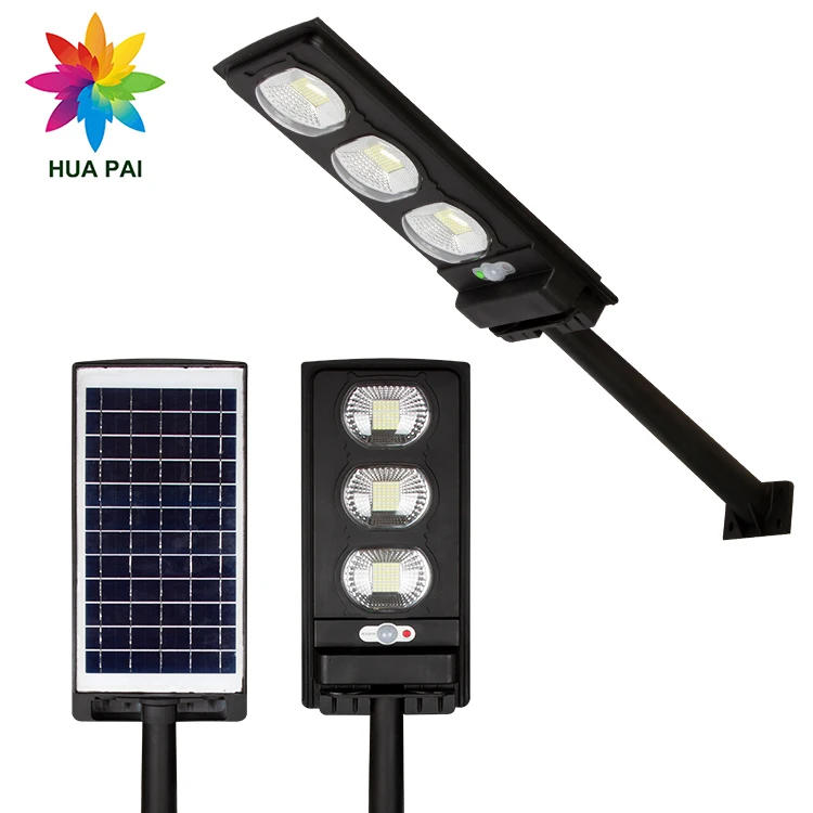 HUAPAI New Wholesale Light Control Waterproof IP65 Light Control Outdoor Park 100 200 300 W Solar Light Street LED