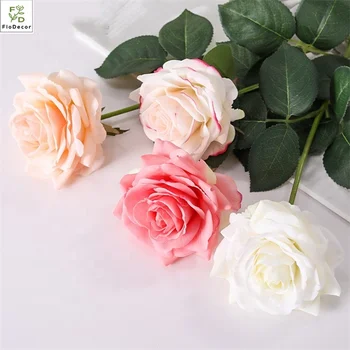 New Design Artificial High Quality Single Alice Rose Flower Real Touch ...