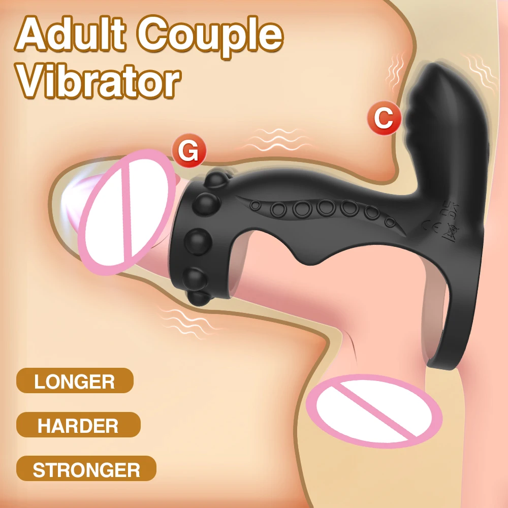 fifty shades of grey greedy girl g-spot rabbit vibrator charger Dual Vibrating Penis Sheath main image 1