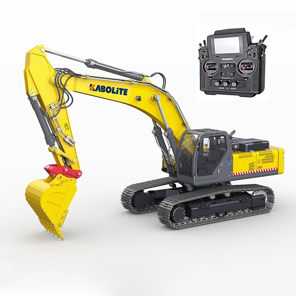 新HUINA K350 1/14 RC油圧ショベル - 屋外用メタルモデル、バッテリー付