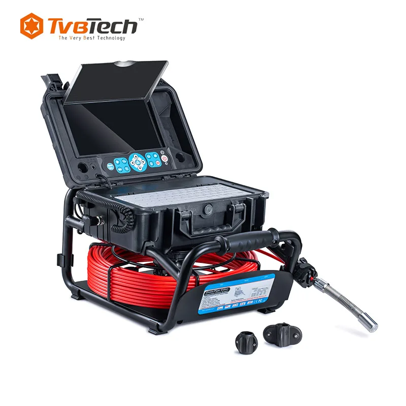 2023 TvbTech 10 1 дюймовая камера для обследования канализационных труб с измерительным счетчиком и клавиатурой