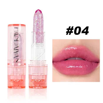 Private Label 4 Color Temperature Color Changing Lip Balm Shimmering Anti-Cracking Long-lasting Hydrating Jelly Lipstick