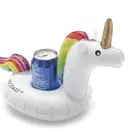 Outdoor Game Household PVC Inflatable Unicorn Pooly Toys Swimming Drink Holder Party Lovely Rainbow Floating Cup Holder