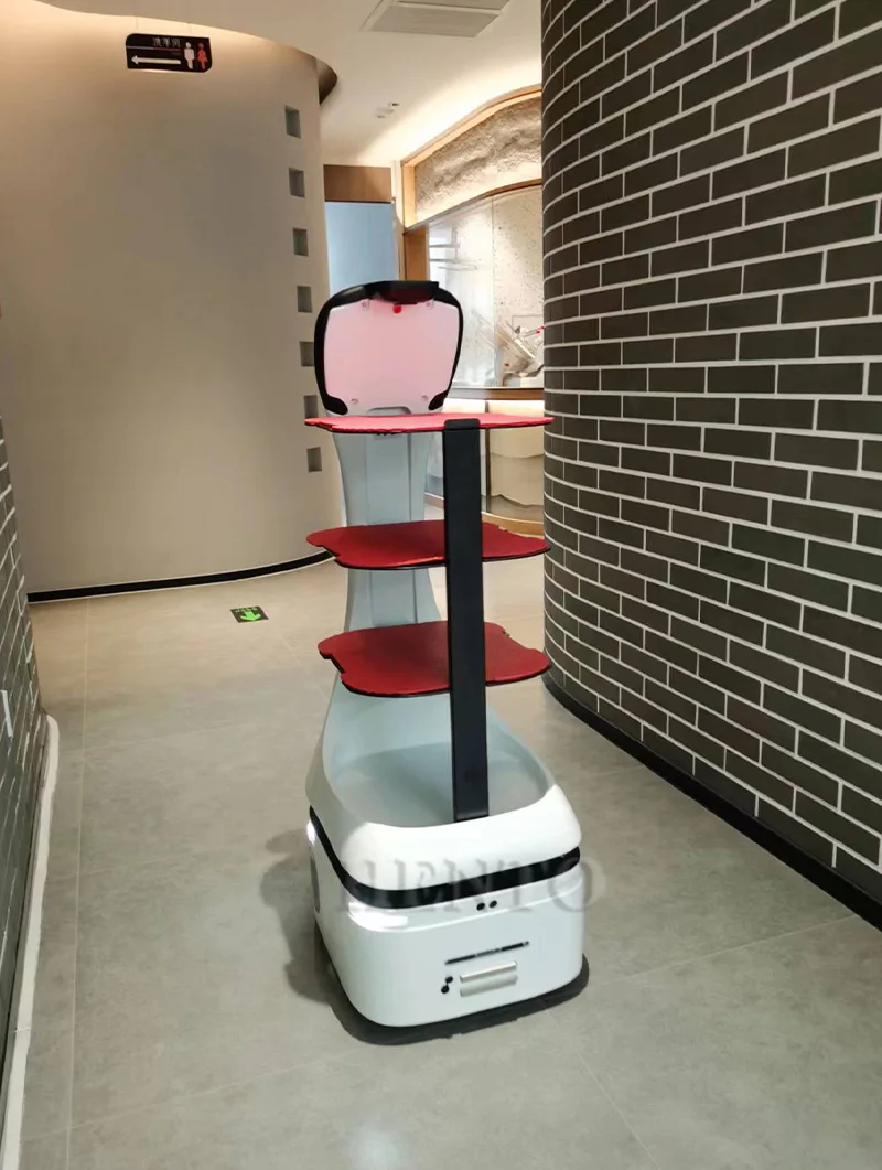 Service Robot Dish Delivery Restaurant Robot / Automated Delivery Robot / Smart Delivery Robot