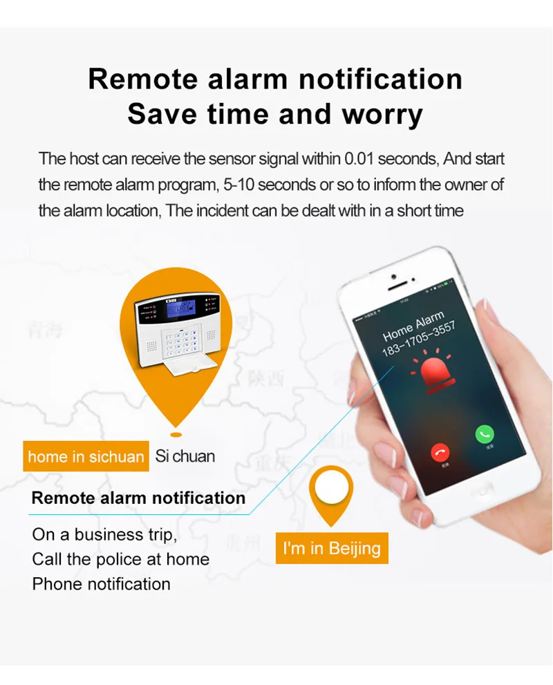 Tuya Smart Home Security Alarm System WIFI 4G Dual Network Two-Way Audio Timed Disarm SOS 433MHZ Remote Control Backup Battery