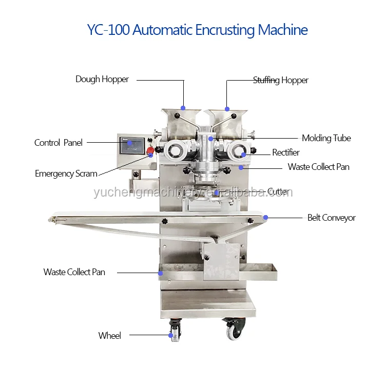 Yucheng specialize in manufacturing ice cream mochi maker machine automatic ice cream mochi encrusting machine factory