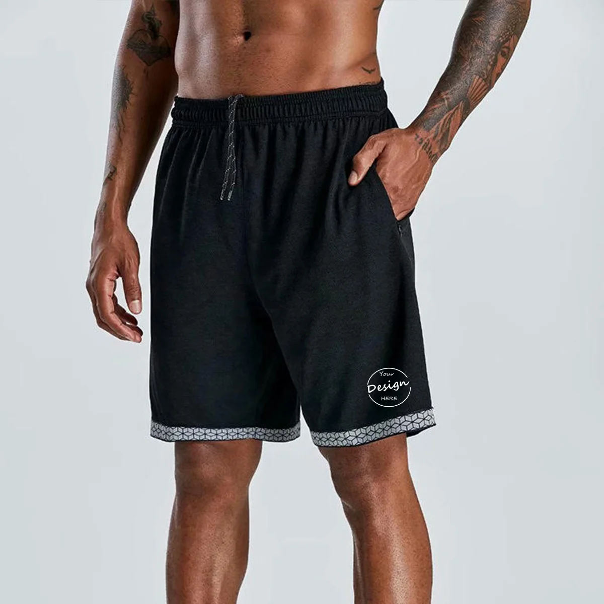 Wholesale High Quality Men Cotton Shorts Pant Jersey Summer Gym Shorts Silk Screen Print Cargo Pants Men Shorts