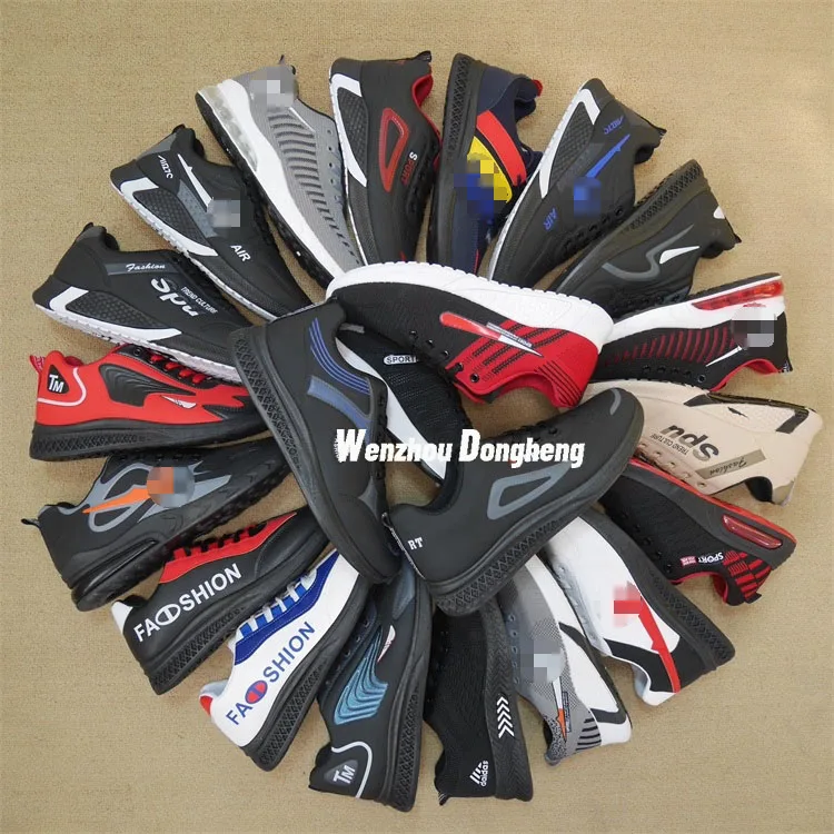 Bulk Wholesale men shoes sports casual male sneakers shoes mixed type for mens black stock shoes fashion sneakers