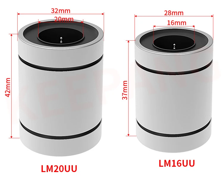 Roulement à billes linéaire LM10UU 10mm 10x19x29mm Pièces et accessoires d'imprimante 3D