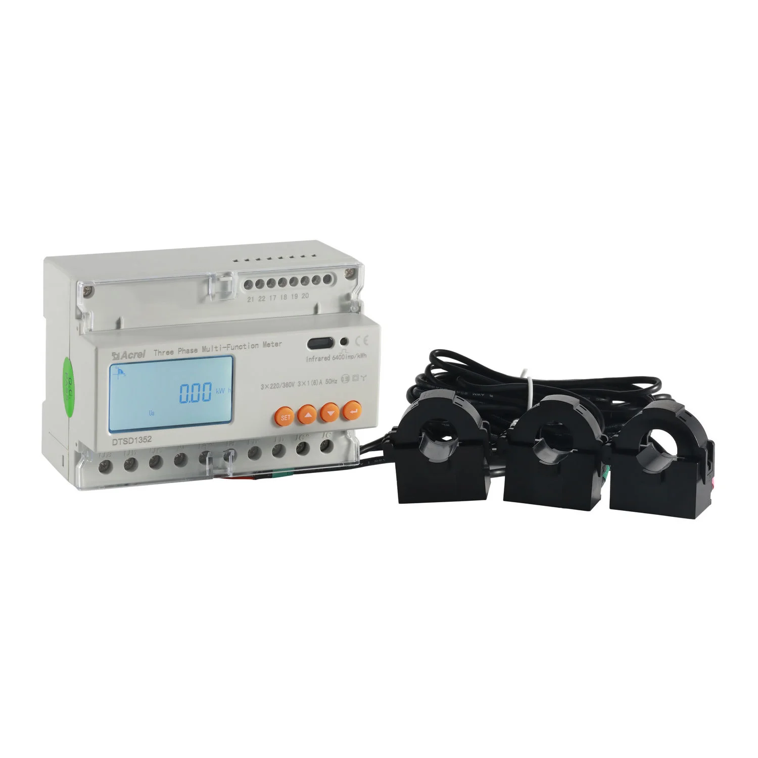 Acrel DTSD1352 Dual Source Energy Meter 3 Phase Power Meter 380v 300a External Ct Dual Tarrif Energy Meter Dtsd 1352 3P4W