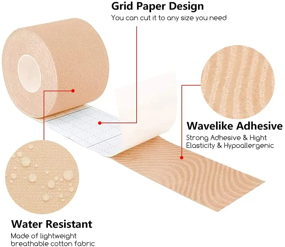 Customized Bra Accessories Adhesive Body Breast Lift 7.5cm 10 Cm Xl