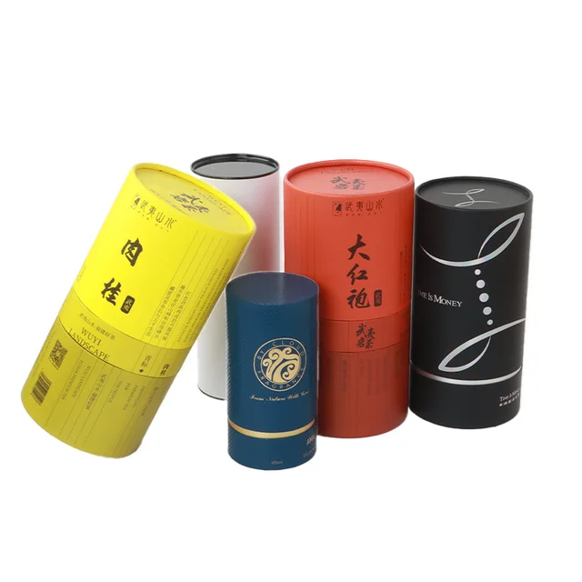 Supplier High Quality Customization Cardboard Cylinder Paper Box For Packaging Tea