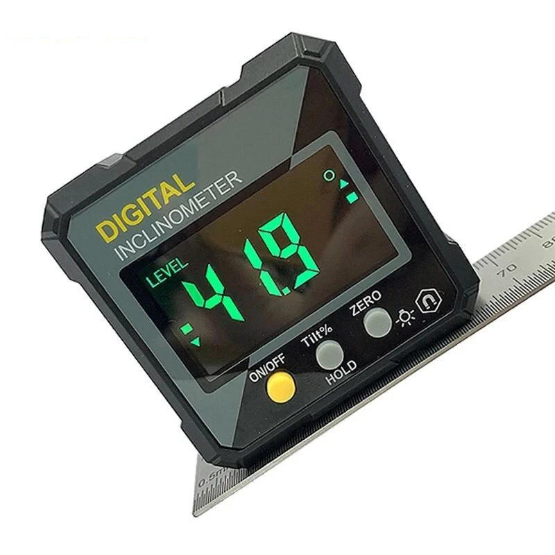 Electronic Level Box Metal Degree Protractor Desk Angle Ruler Tools 360 Mini Digital Protractor