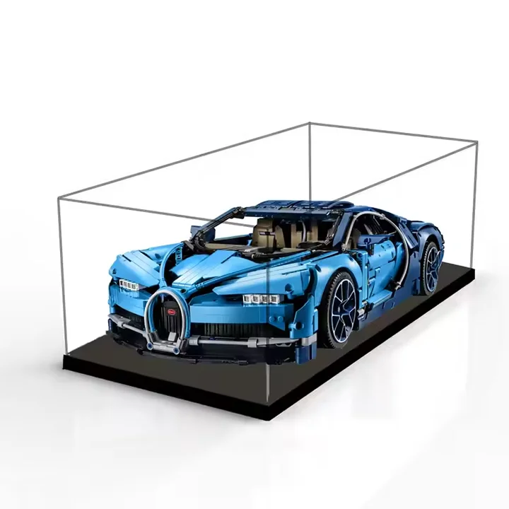 Vetrina In Acrilico Trasparente 1:18 Per Modellini Auto – Antipolvere, Impilabile, Con Base Robusta – Protezione Da Banco