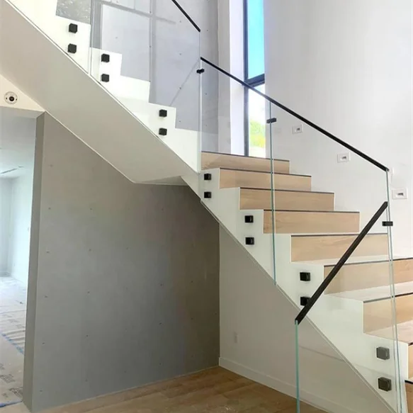 Bolted Railing Outdoor Black Standoff Glass Railing Baluster Stainless Steel Standoff ...