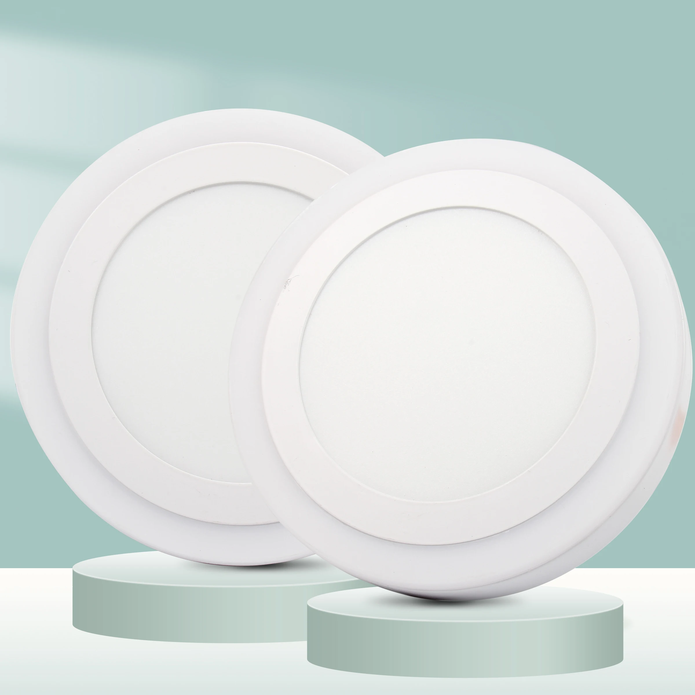High Quality 6500K Embedded Panel Light Circular square 24W 18W 15W 12W LED Panel Light Warm White