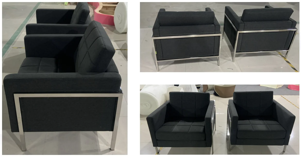 Modern Office Hotel Visitor Fabric Sofa Set Furniture Commercial