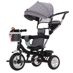 European Kids Tricycle 5 in 1 With Function High-grade Sunshade Rear Wheels With Brake Function