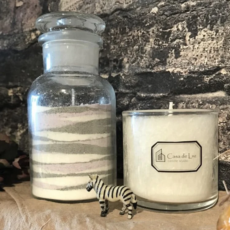 Art Candle Beach Candle Sand Wax Art Crystals Granulated Wax Color