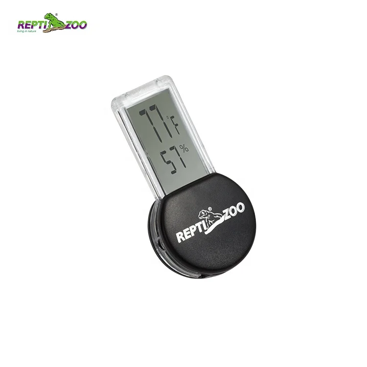 1 PC Reptile Terrarium Thermometer Hygrometer Digital Display Pet Rearing  Box Reptiles Tank Thermometer Hygrometer with Suction Cup