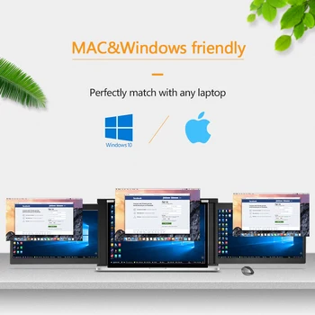 FOPO PD1303Dトリプルポータブルモニター用ラップトップ