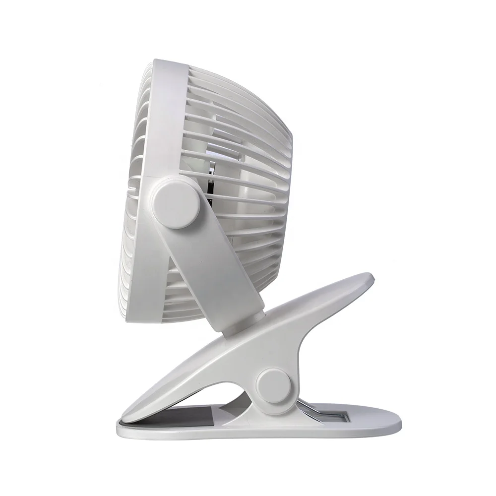 Small Rechargeable Battery Fans 360 Degree Oscillating Electric Fan USB Charger Portable Clip on Desk Mini Fan