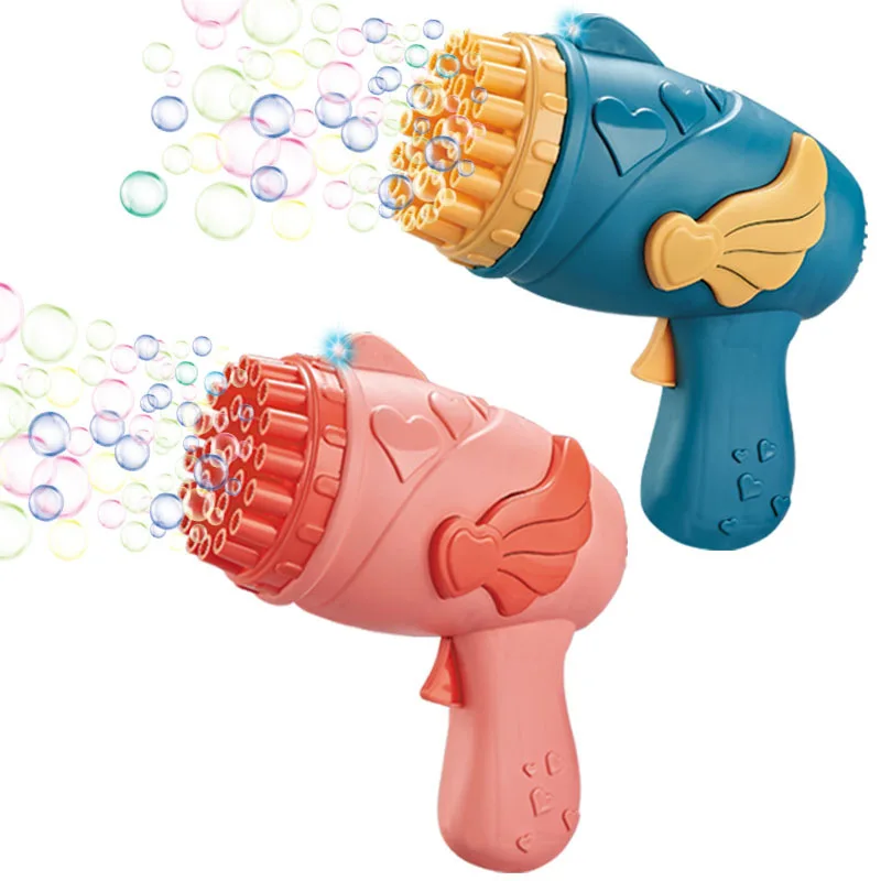 Большая автоматическая пластиковая пусковая установка с 69 отверстиями, установка для выдувания ракет, пузырьковая пушка, 2022, игрушечный автомат, Электрический пузырьковый пистолет