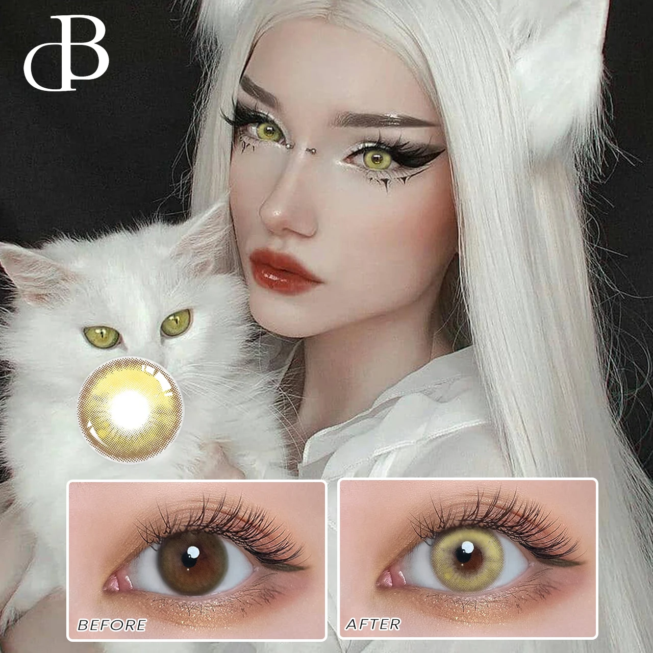AFancy Pro Wholesale Glassball Yearly Cheap Big Eye Color Contact Lenses