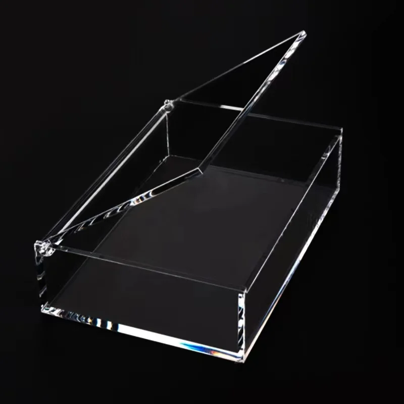 Clear Square Acrylic Organizer Storage Containers Acrylic Poker Card
