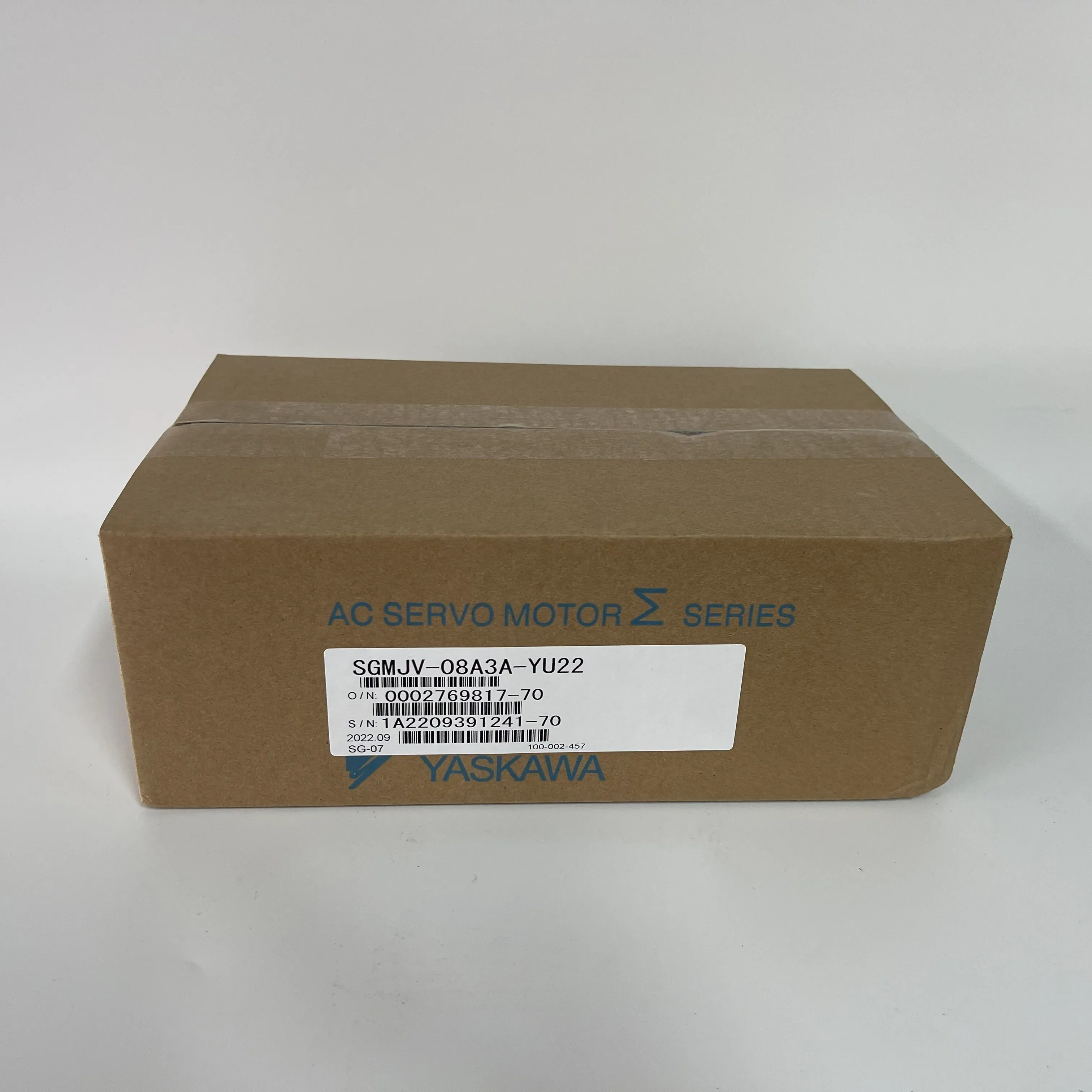 Yaskawa AC Servo Motor Σ Series SGMJV-08A3A-YU22