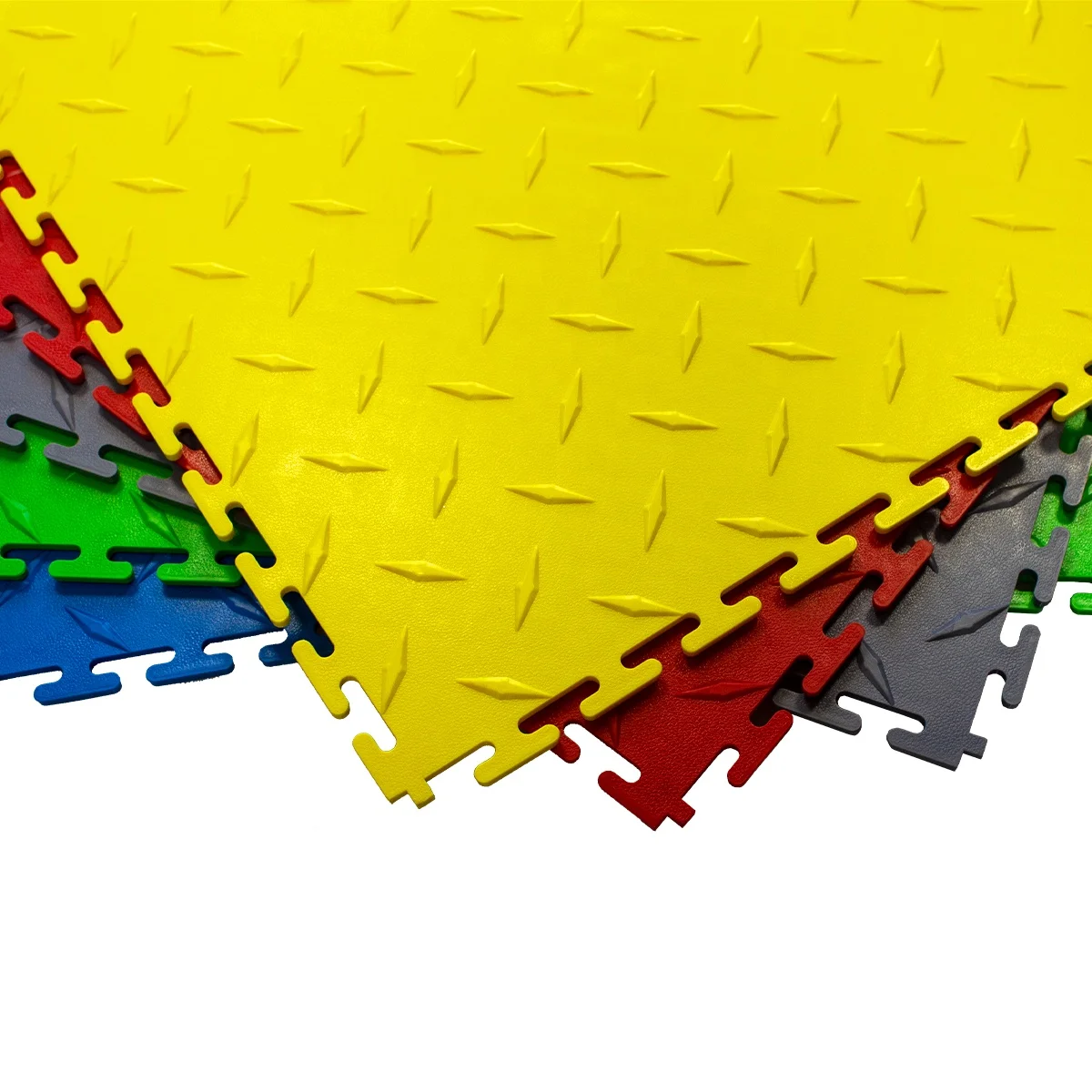 Factory Cheap PVC Puzzle Floor Tile Plastic Vinyl Flooring Mats for Heavy Duty Garage/Workshop/Warehouse/Gym/Showroom