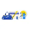 Happy sports blue 5-piece set-crossbody bag-picnic mat-water bot