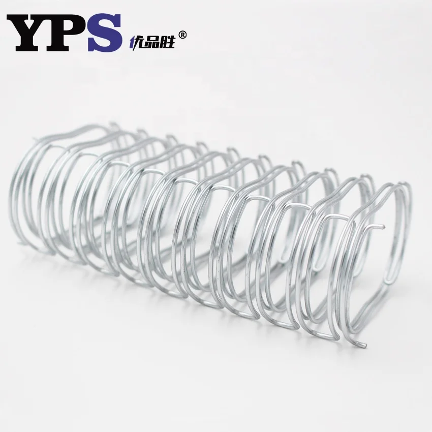 Предварительно вырезанные двойные петли с нейлоновым покрытием серебряного цвета обвязочная проволока O для мягкой обложки