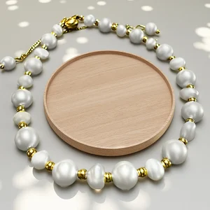 New Waterproof Jewelry Natural Fresh Water Pearl Bracelet Gold Bead Bracelet Freshwater Pearl Stainless Steel 18k Plated Jewelry